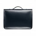 Zatchels Classic Satchel Navy Handle 16-inch